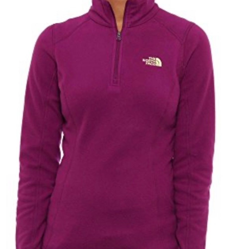 The North Face Women's fleece 
Glacier 1/4 Zip Pullover purple size xs
